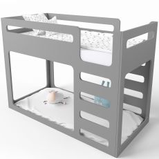 Ліжко двоярусне IndigoWood Cubed gray 190х90см